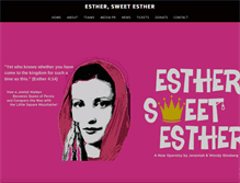 Tablet Screenshot of esthersweetesther.com